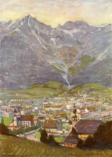 Blick Vom Berg Isel Auf Innsbruck, (View From Bergisel of Innsbruck), c1929. Creator: Unknown