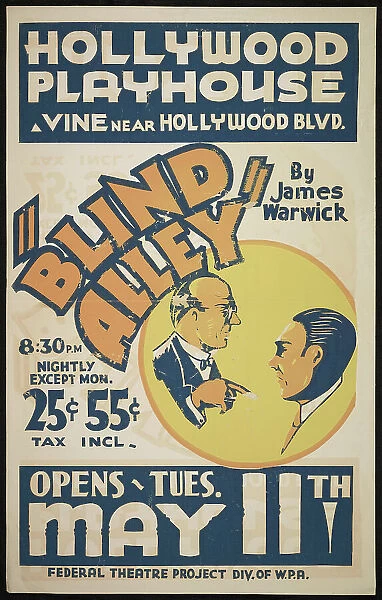Blind Alley, Los Angeles, [193-]. Creator: Unknown