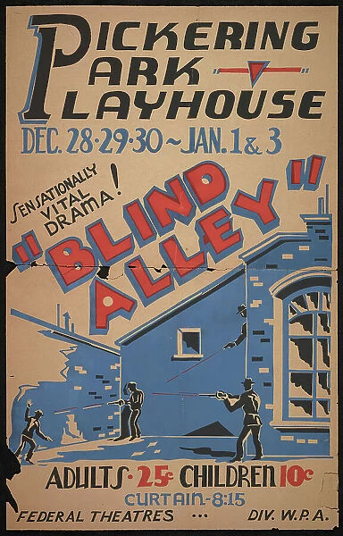Blind Alley, San Bernardino, 1936. Creator: Unknown