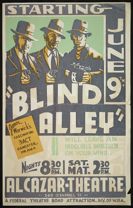 Framed Print : Blind Alley, San Francisco, 1937. Creator: Unknown Framed Print : Blind Alley, San Francisco, 1937. Creator: Unknown