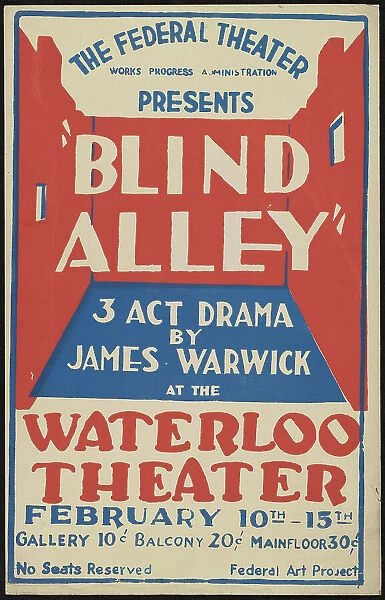 Blind Alley, Waterloo, IA, 1937. Creator: Unknown