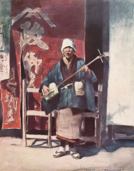 Framed Print : A Blind Beggar, c1887, (1901). Artist: Mortimer L Menpes Framed Print : A Blind Beggar, c1887, (1901). Artist: Mortimer L Menpes