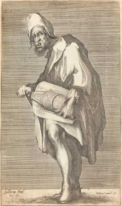 Framed Print : The Blind Hurdy Gurdy Player. Creator: Jacques Bellange Framed Print : The Blind Hurdy Gurdy Player. Creator: Jacques Bellange