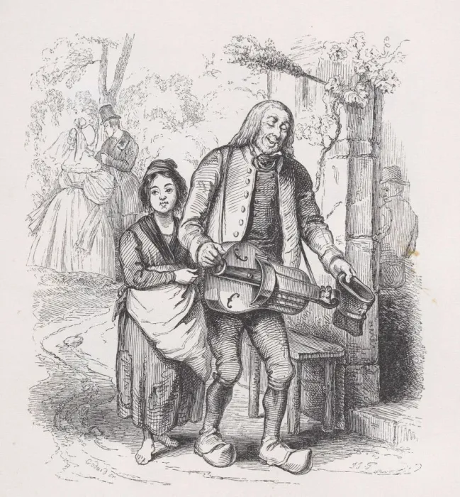 Framed Print : The Blind Man of Bagnolet from The Complete Works of Beranger, 1836 Framed Print : The Blind Man of Bagnolet from The Complete Works of Beranger, 1836