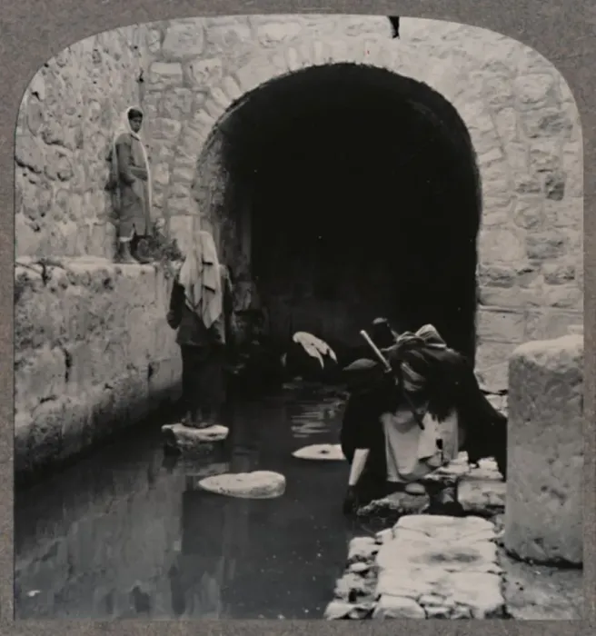 Framed Print : Blind men washing eyes in the Pool of Siloam, c1900 Framed Print : Blind men washing eyes in the Pool of Siloam, c1900