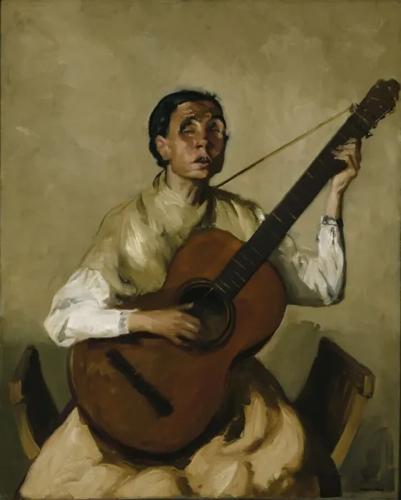 Framed Print : Blind Spanish Singer, 1912. Creator: Robert Henri Framed Print : Blind Spanish Singer, 1912. Creator: Robert Henri