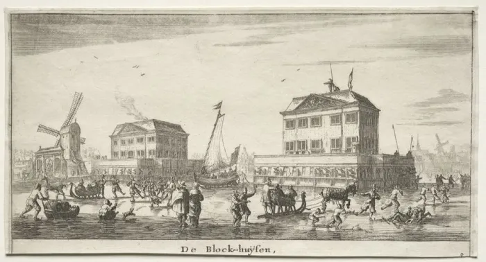 Framed Print : De Block-huysen. Creator: Reinier Nooms (Dutch, c. 1623-1667) Framed Print : De Block-huysen. Creator: Reinier Nooms (Dutch, c. 1623-1667)