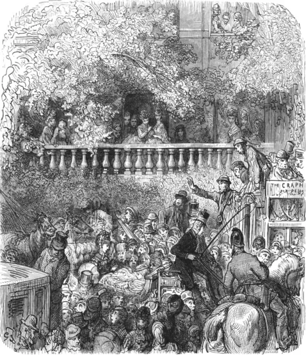 Framed Print : A Block on the Road, 1872. Creator: Gustave Doré Framed Print : A Block on the Road, 1872. Creator: Gustave Doré