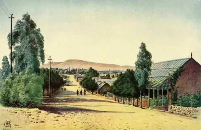 Framed Print : Bloemfontein, 1901. Creator: Donald E M Cracken Framed Print : Bloemfontein, 1901. Creator: Donald E M Cracken