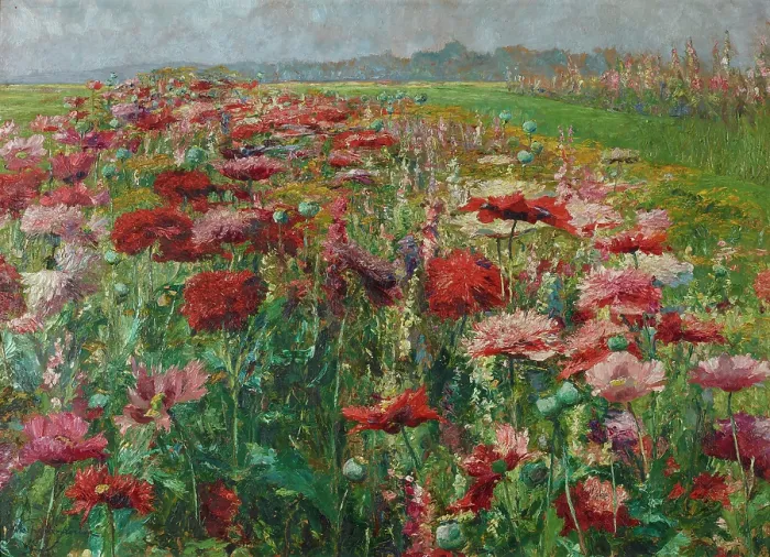 Framed Print : Blooming Poppy, c1895-1900. Creator: Wisinger-Florian, Olga (1844-1926) Framed Print : Blooming Poppy, c1895-1900. Creator: Wisinger-Florian, Olga (1844-1926)