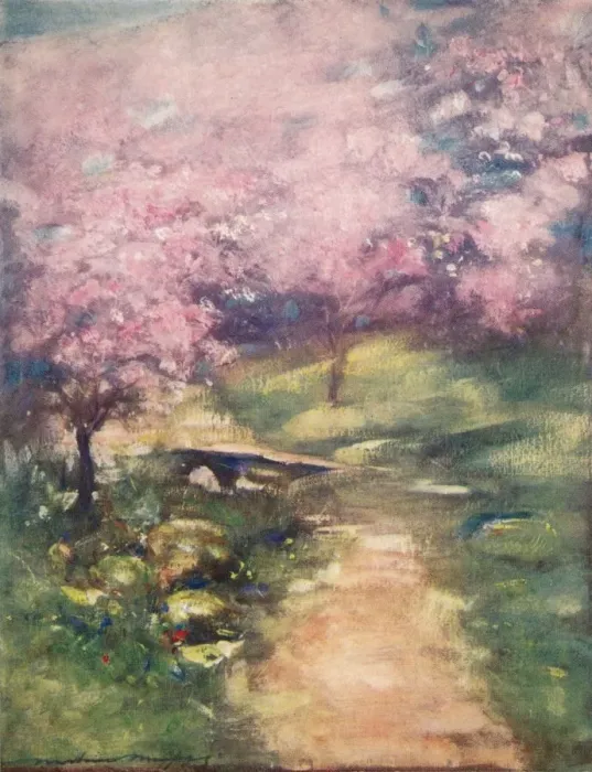 Framed Print : Blossom of the Glen, c1887, (1901). Artist: Mortimer L Menpes Framed Print : Blossom of the Glen, c1887, (1901). Artist: Mortimer L Menpes