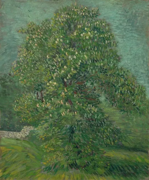 Framed Print : Blossoming Chestnut Tree, 1887. Creator: Gogh, Vincent, van (1853-1890) Framed Print : Blossoming Chestnut Tree, 1887. Creator: Gogh, Vincent, van (1853-1890)