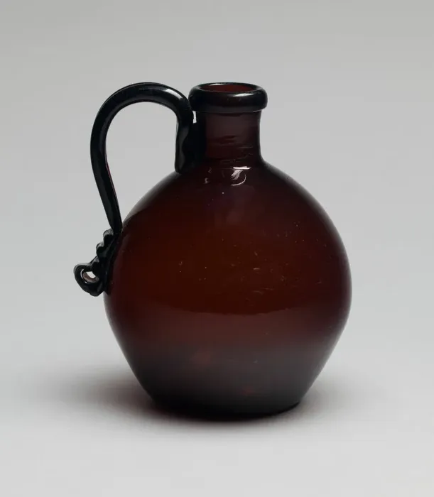 Framed Print : Blown glass jug, 1815 / 30. Creator: Unknown Framed Print : Blown glass jug, 1815 / 30. Creator: Unknown