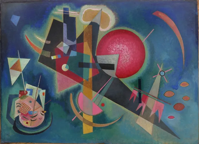 Framed Print : In Blue, 1925. Creator: Kandinsky, Wassily Vasilyevich (1866-1944) Framed Print : In Blue, 1925. Creator: Kandinsky, Wassily Vasilyevich (1866-1944)