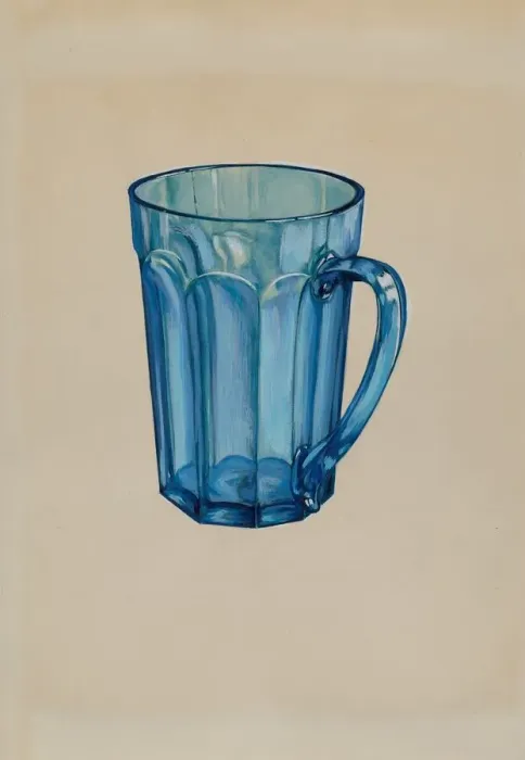 Framed Print : Blue Beer Mug, c. 1936. Creator: Robert Stewart Framed Print : Blue Beer Mug, c. 1936. Creator: Robert Stewart