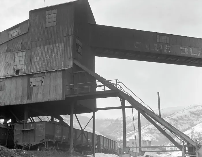Framed Print : Blue Blaze coal mine, Consumers, near Price, Utah, 1936. Creator: Dorothea Lange Framed Print : Blue Blaze coal mine, Consumers, near Price, Utah, 1936. Creator: Dorothea Lange