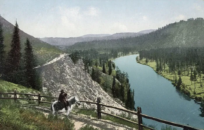 Framed Print : Blue Cliff, Koksa River Valley, Uimon Tract, 1911-1913. Creator: Sergei Ivanovich Borisov Framed Print : Blue Cliff, Koksa River Valley, Uimon Tract, 1911-1913. Creator: Sergei Ivanovich Borisov