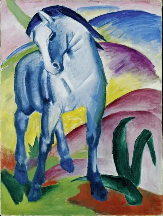 Framed Print : Blue Horse I, 1911. Artist: Marc, Franz (1880-1916) Framed Print : Blue Horse I, 1911. Artist: Marc, Franz (1880-1916)