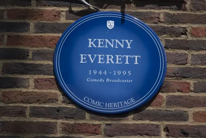 Framed Print : Blue Plaque, Teddington Studios, Surrey, England. Creator: Ethel Davies; Davies, Ethel