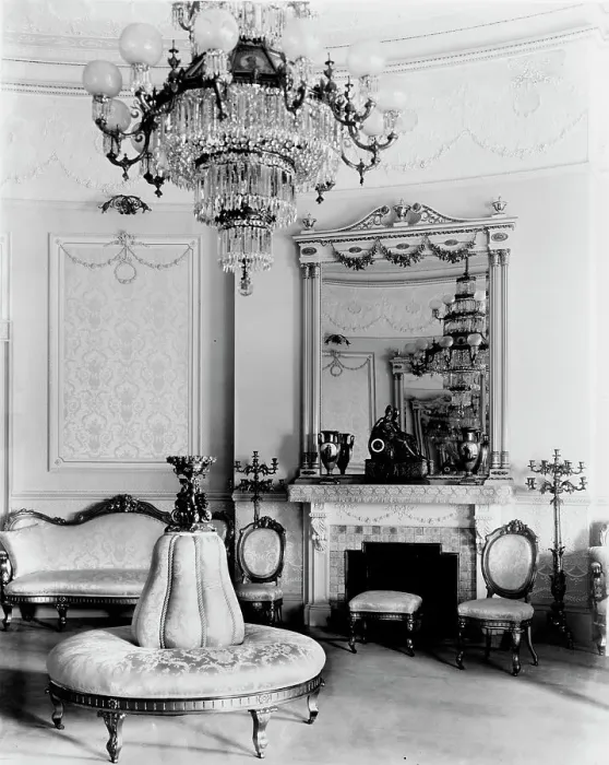 Framed Print : Blue Room, White House, Washington, D.C. c1890. Creator: Frances Benjamin Johnston Framed Print : Blue Room, White House, Washington, D.C. c1890. Creator: Frances Benjamin Johnston