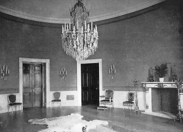 The Blue Room at the White House, Washington DC, USA, 1908