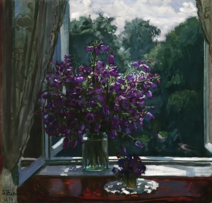 Framed Print : Bluebells by the Window, 1926