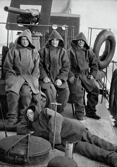 Framed Print : Bluejackets of the torpedo boat destroyer HMS Sturgeon, 1896. Artist: Gregory & Co Framed Print : Bluejackets of the torpedo boat destroyer HMS Sturgeon, 1896. Artist: Gregory & Co