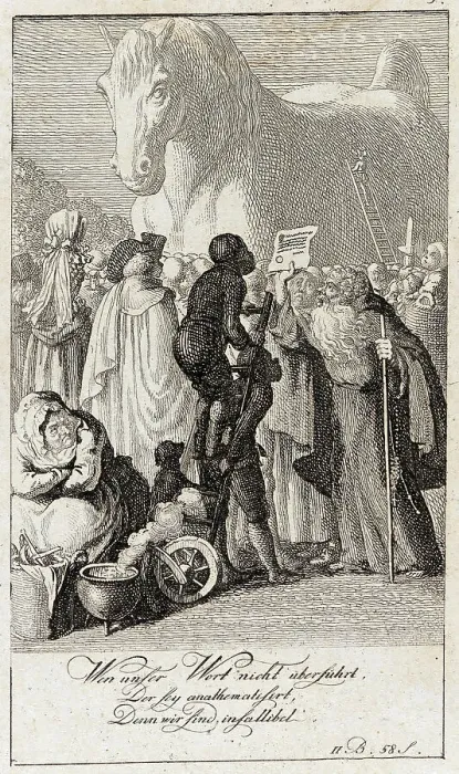 Framed Print : Blumauer's Aeneide, 1789. Creator: Daniel Nikolaus Chodowiecki Framed Print : Blumauer's Aeneide, 1789. Creator: Daniel Nikolaus Chodowiecki