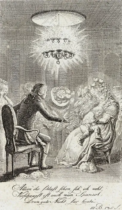 Framed Print : Blumauer's Aeneide, 1789. Creator: Daniel Nikolaus Chodowiecki Framed Print : Blumauer's Aeneide, 1789. Creator: Daniel Nikolaus Chodowiecki