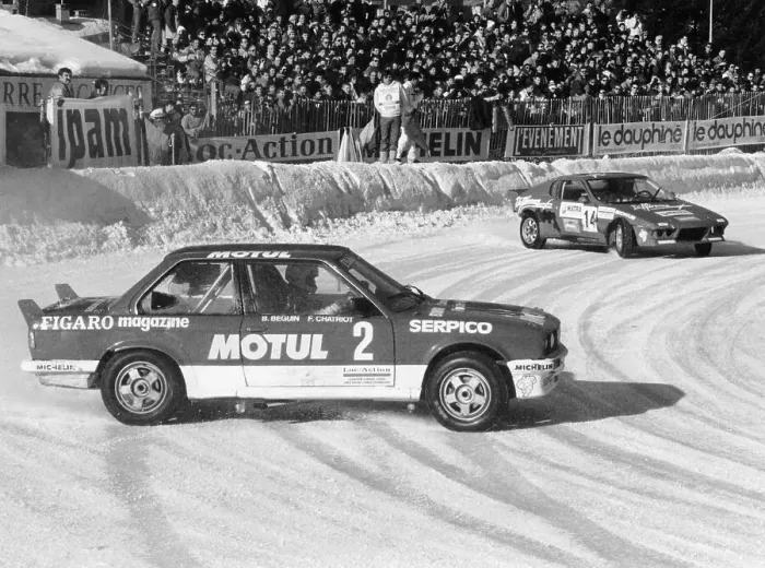 Framed Print : A BMW 325IX during the Chamonix Ice Race, France, 1989 Framed Print : A BMW 325IX during the Chamonix Ice Race, France, 1989