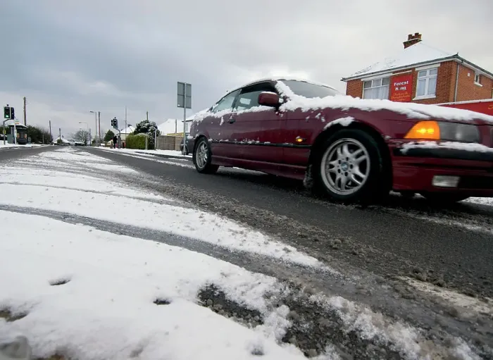 Framed Print : BMW driving in slush, Blackfield 2009 Framed Print : BMW driving in slush, Blackfield 2009