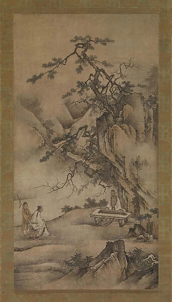 Bo Ya Plays the Qin as Zhong Ziqi Listens, 1530s. Creator: Unknown