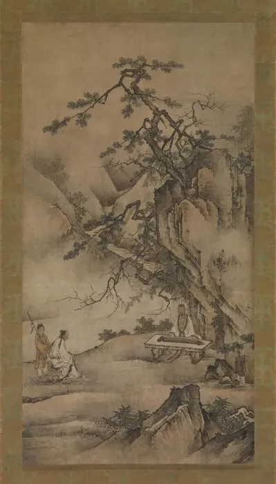 Framed Print : Bo Ya Plays the Qin as Zhong Ziqi Listens, 1530s. Creator: Unknown Framed Print : Bo Ya Plays the Qin as Zhong Ziqi Listens, 1530s. Creator: Unknown