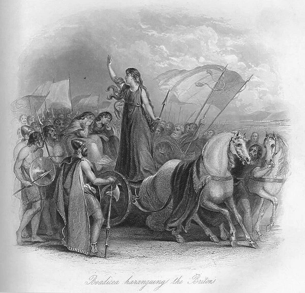 Boadicea haranguing the Britons, 1859