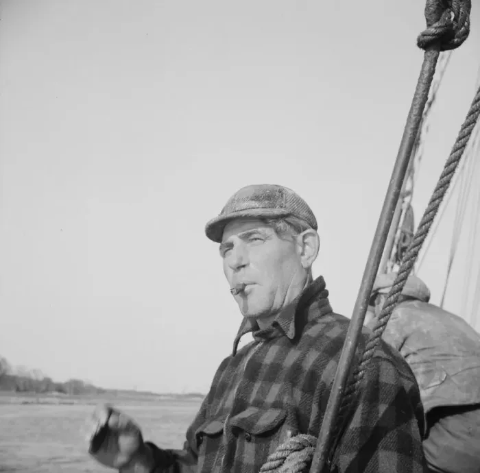 Framed Print : On board the fishing boat Alden out of Gloucester, Massachusetts, 1943. Creator: Gordon Parks Framed Print : On board the fishing boat Alden out of Gloucester, Massachusetts, 1943. Creator: Gordon Parks