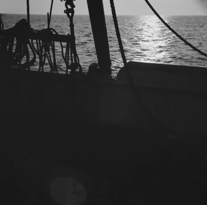 Framed Print : On board the fishing boat Alden, out of Gloucester, Massachusetts, 1943. Creator: Gordon Parks Framed Print : On board the fishing boat Alden, out of Gloucester, Massachusetts, 1943. Creator: Gordon Parks