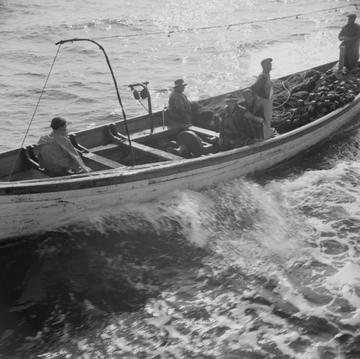 Framed Print : On board the fishing boat Alden, out of Gloucester, Massachusetts, 1943. Creator: Gordon Parks Framed Print : On board the fishing boat Alden, out of Gloucester, Massachusetts, 1943. Creator: Gordon Parks