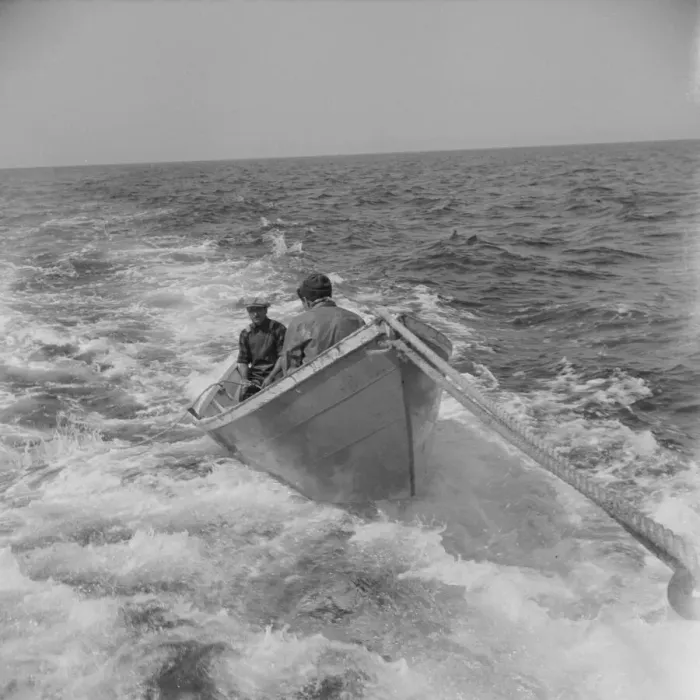 Framed Print : On board the fishing boat Alden, out of Gloucester, Massachusetts, 1943. Creator: Gordon Parks Framed Print : On board the fishing boat Alden, out of Gloucester, Massachusetts, 1943. Creator: Gordon Parks