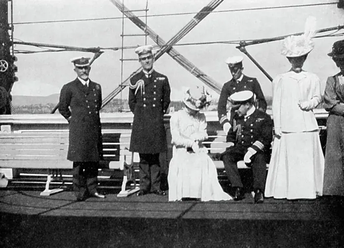 Framed Print : On board the royal yacht Victoria and Albert III, Christiania (Oslo), Norway, 1908. Artist: Queen Alexandra Framed Print : On board the royal yacht Victoria and Albert III, Christiania (Oslo), Norway, 1908. Artist: Queen Alexandra