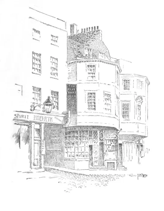 Framed Print : The Boars Head Inn, King Street, c1897. Artist: William Patten Framed Print : The Boars Head Inn, King Street, c1897. Artist: William Patten