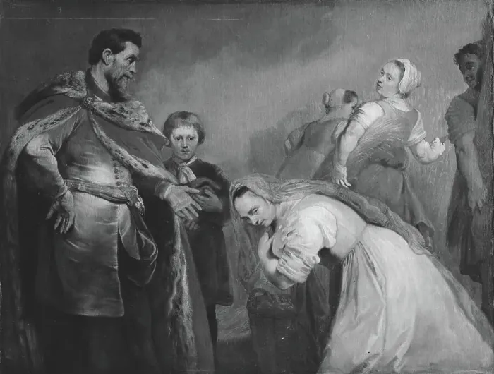 Framed Print : Boas and Ruth, 1609-1653. Creators: Jacob Gerritsz Cuyp, Pieter de Grebber, Adam Camerarius