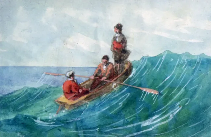 Framed Print : The Boat, 1820-1876. Artist: George Sand Framed Print : The Boat, 1820-1876. Artist: George Sand