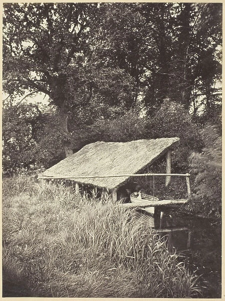 Boat House, 1840  /  1900. Creator: Miss T. Powell