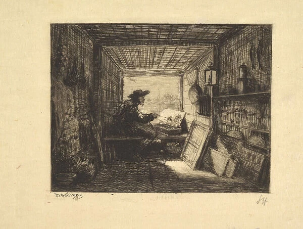 The Boat Studio, from series Voyage en Bateau, 1862, 1861