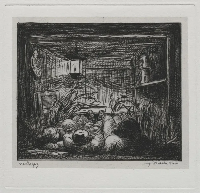 Framed Print : The Boat Trip: Bedding Down Aboard the Botin (Night on the Boat), 1861 Framed Print : The Boat Trip: Bedding Down Aboard the Botin (Night on the Boat), 1861