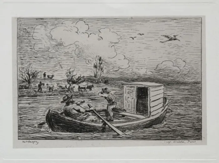Framed Print : The Boat Trip: Le Mot de Cambronne (The Slanging Match), 1861 Framed Print : The Boat Trip: Le Mot de Cambronne (The Slanging Match), 1861