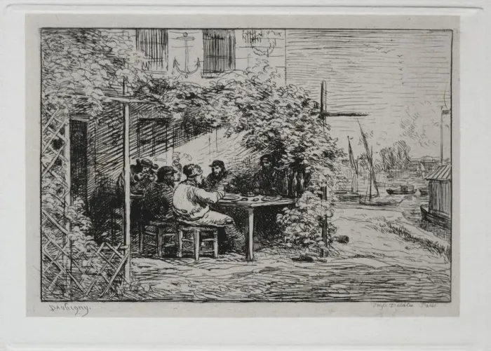 Framed Print : The Boat Trip: The Lunch before Going Aboard at Asnieres, 1861 Framed Print : The Boat Trip: The Lunch before Going Aboard at Asnieres, 1861