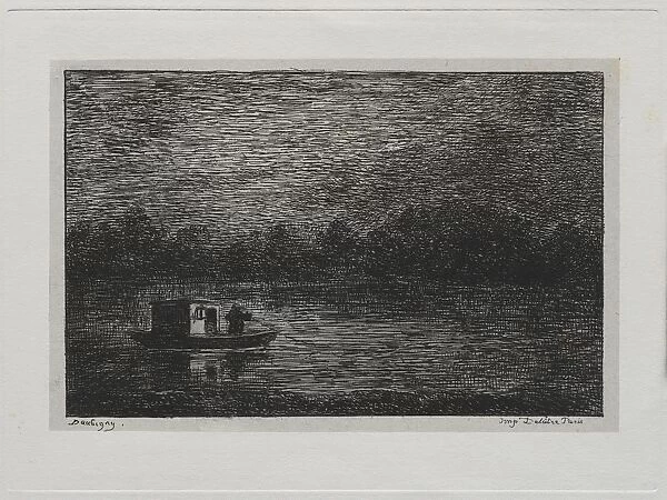 The Boat Trip: Night Voyage or Net Fishing (second version), 1861