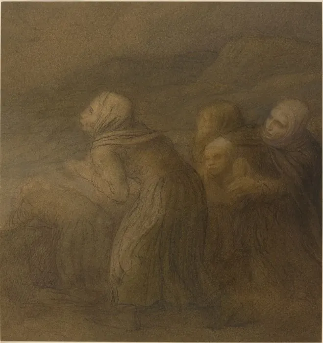 Framed Print : Boat in Trouble. Creator: Alphonse Legros Framed Print : Boat in Trouble. Creator: Alphonse Legros