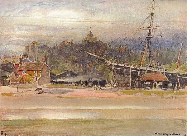 Boatbuilders Yard, Rye, 1910. Artist: Albert Goodwin
